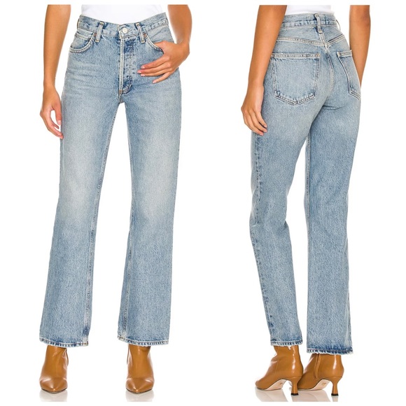 Agolde Denim - AGOLDE Mid Rise Relaxed Boot in Wireless Size 31 NWT